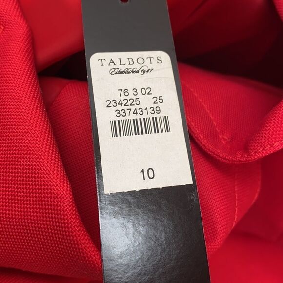 Talbots red jacket tailored raglan sleeve Designed - Picture 10 of 10